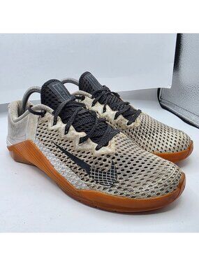 Nike Metcon 6 By You Mens Size 9 White Gum Brown Training Shoes DA2894-991